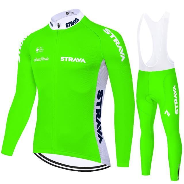 BeIM Ensemble Cyclisme Hiver Homme – Veste Manches Longues Polaire + Cuissard 3D, Orange 3XL