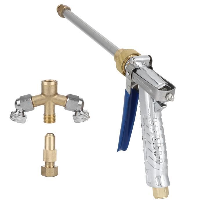 Pulvérisateur De Jardin En Métal Avec Buse Réglable, 2 Raccords