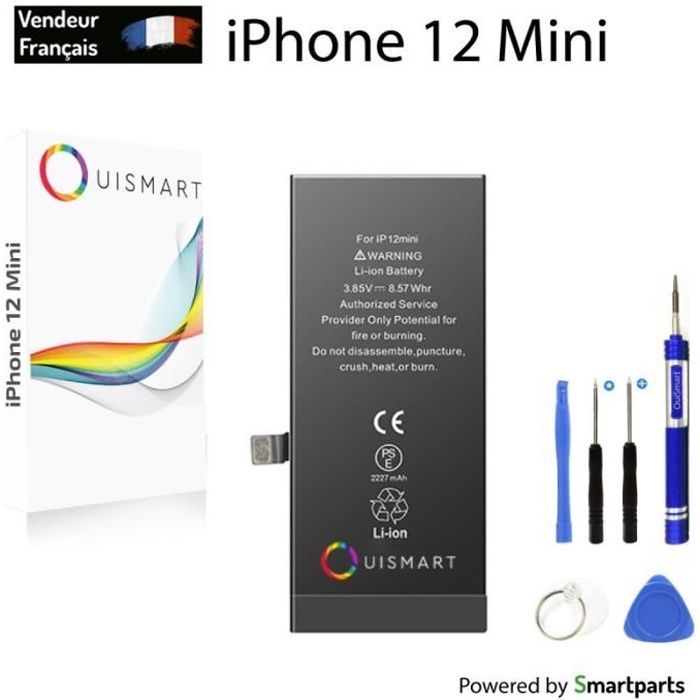 Batterie Interne Neuve Pour IPhone 12 Mini + Outils - Marque OuiSmart - Neuf