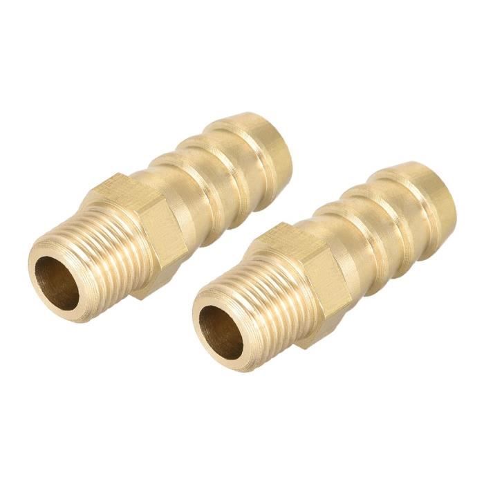 Raccord Cloison Laiton G1 Mâle - Pour Réservoir Eau, Piscine, Jardin Avec Joints