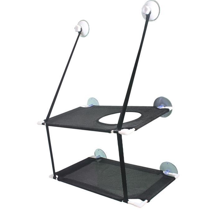 Comparer les prix de Hamac pour chat - SALUTUYA - Perchoir de fenêtre - Double couche - Ventouses puissantes - Confortable