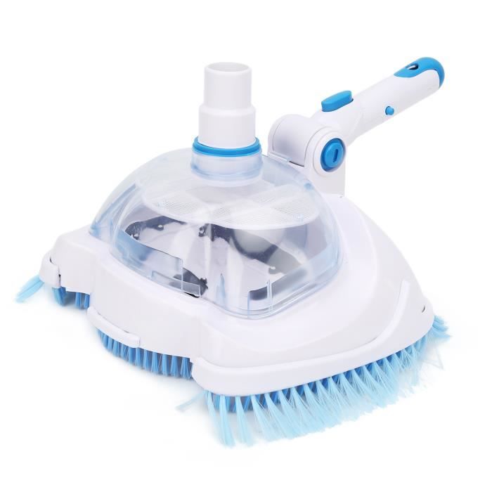 Brosse Aspiration Piscine Demi-Lune Wakects - Tête De Nettoyage Piscine Spa Étang Bleu