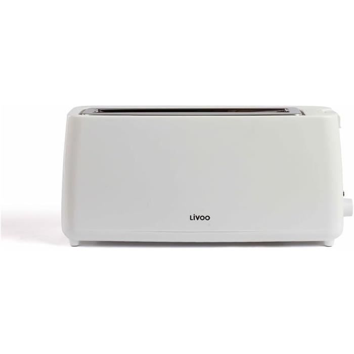 Grille-pain Subito Inox 2 Fentes Longues, 7 Positions, Dégivrage, Arrêt Auto, Neuf