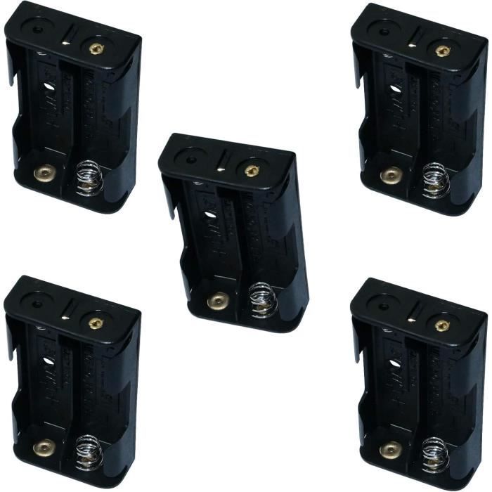 Boîtier Pour 3 Piles AAA – Lot De 5 Porte-piles Avec Fiche, Idéal Pour Alimenter Vos Appareils DIY