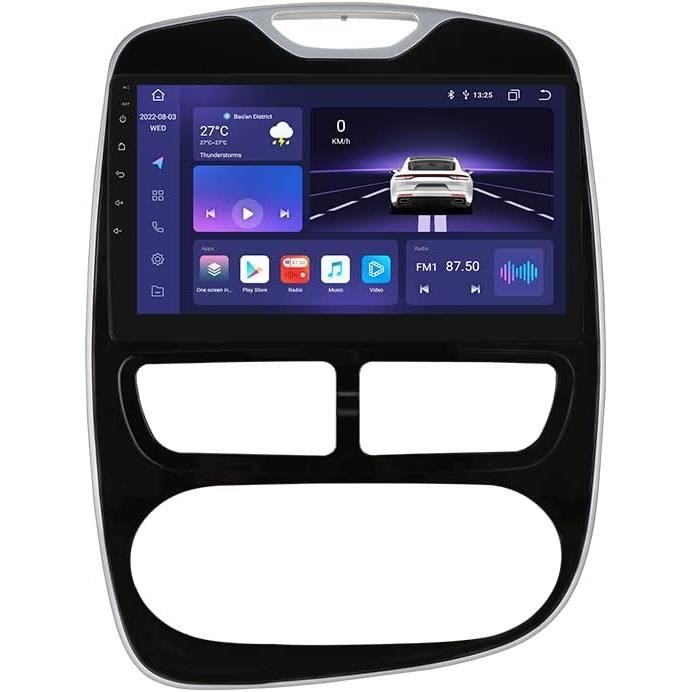 Autoradio CarPlay Per Renault Clio 4 (2012-2019) – Schermo 10″ GPS Android Auto, Wireless E Cablato