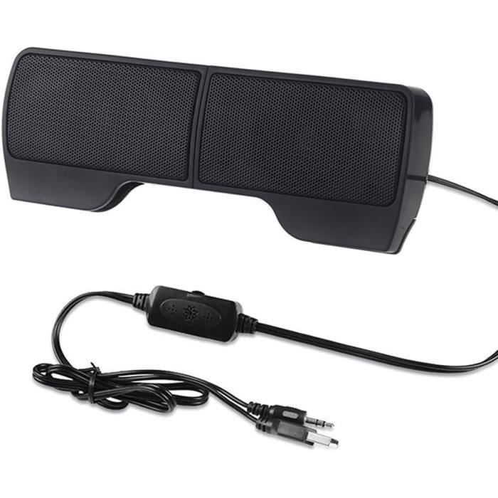 Haut-parleurs PC MEIRIYFA - Mini Enceintes USB 3.5mm | Son Stéréo 2x3W | Pour Bureau, Portable, Téléphone