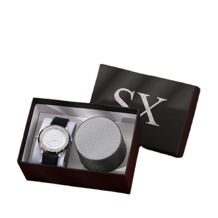 Montre diamant top noir