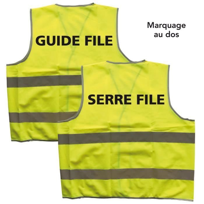 Jaune Guide File LOT DE 1 GILET GUIDE FILE ET 1 GILET SERRE FILE (1xWC1390GF ...