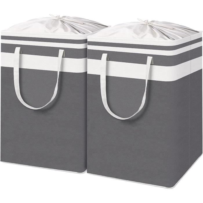 Panier À Linge Vintage En Bois Grand Sac À Linge Pliable Avec Poignées, Panier Cadeau