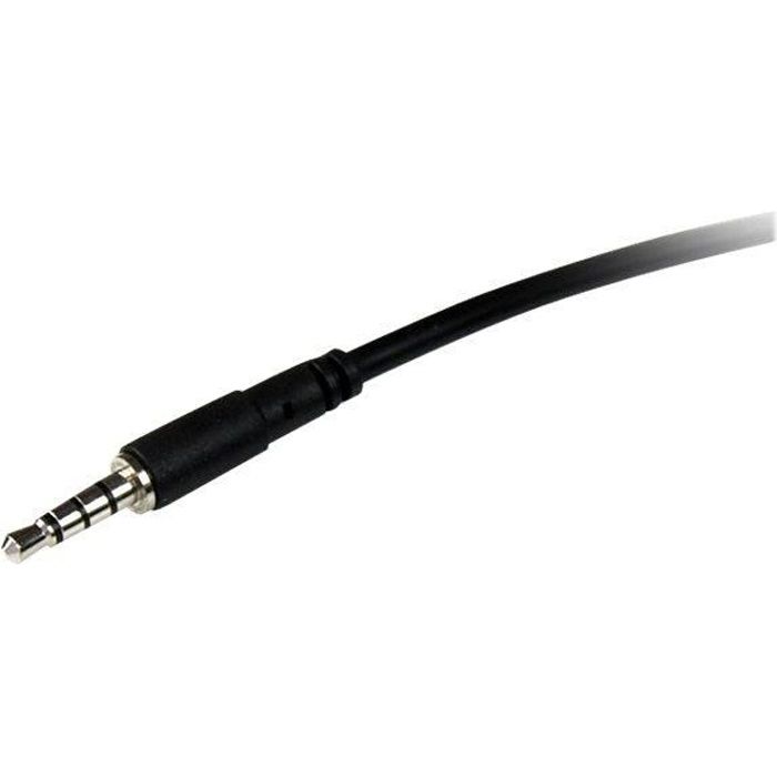 Câble d'extension de casque TRRS 3,5 mm de 1 m - Câble d'extension de casque TRRS 4 positions 3,5 mm de 1 m - M/F - MUHSMF1M