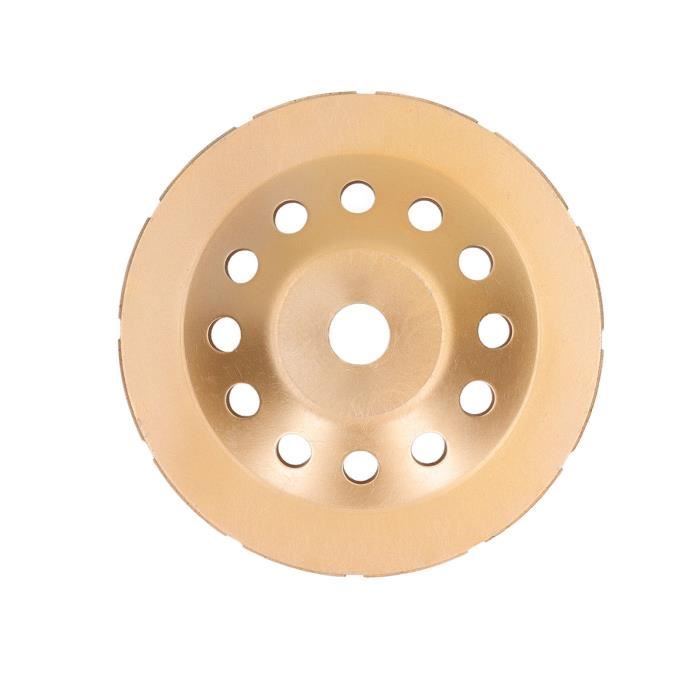 2 Meules Boisseau Diamantées FD-Workstuff 125 Mm - Alésage 22,2 Mm - 2 Rangées - Pour Béton, Granit, Pierre - Pour Meuleuse D'angle