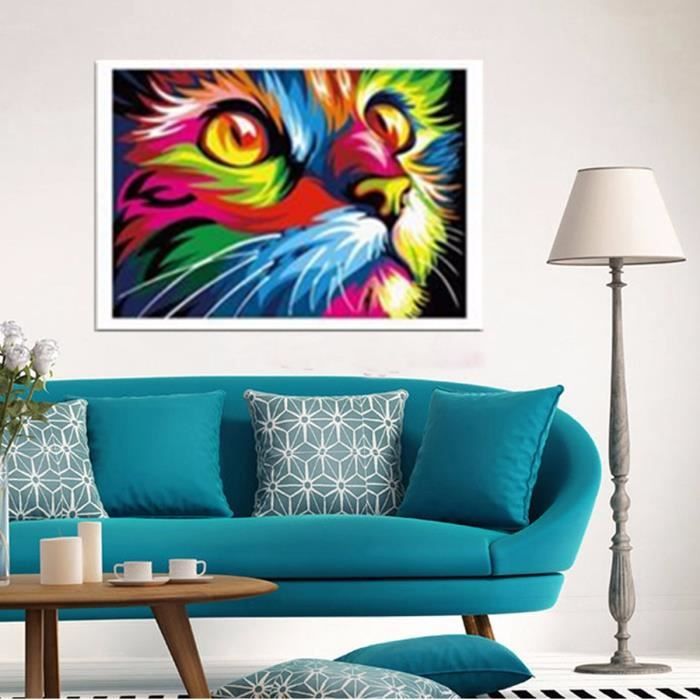 Tempsa Tableau Peinture Chat Multicolore Et Cardre Maison Decor Art Mural Bricolage Artisanat Cdiscount Maison Tempsa Tableau Peinture Chat Multicolore Et Cardre Maison Decor Art Mural Bricolage Artisanat Cdiscount Maison
