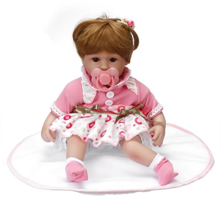 Tempsa 40cm Poupee Reborn Silicone Bebe Reborn Jouet 785g Jouet Cadeau Enfant Cdiscount Jeux Jouets