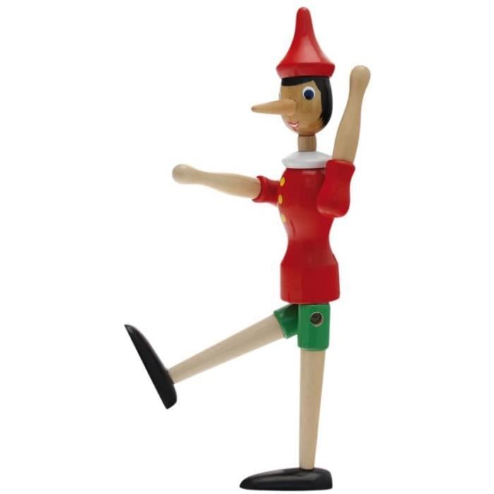 TEOREMA - Pinocchio en bois - Hauteur 30cm - 5 points d