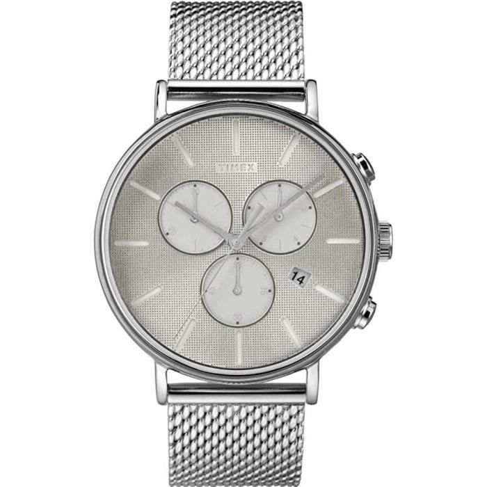Montre à Quartz Vintage Homme - Style Géo, Environ 25 Ans, Pile Neuve