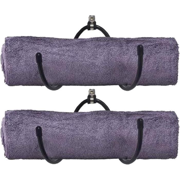 Porte-serviettes en bambou sur pied avec 3 barres Étagère de salle de bain Support pour