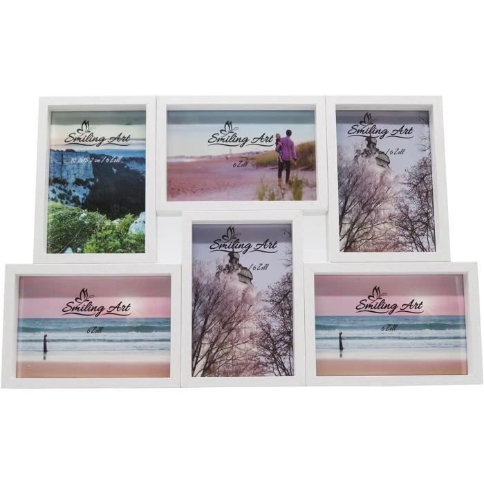 Cadre Photo Collage Pour 6 Photos, Collage De Photos En Bois Mdf Avec — free download