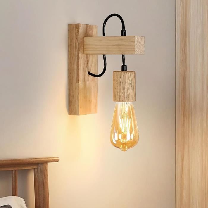 Lightess Applique Murale Intérieure Réglable 360° - Lampe Industrielle Rétro Avec Variateur