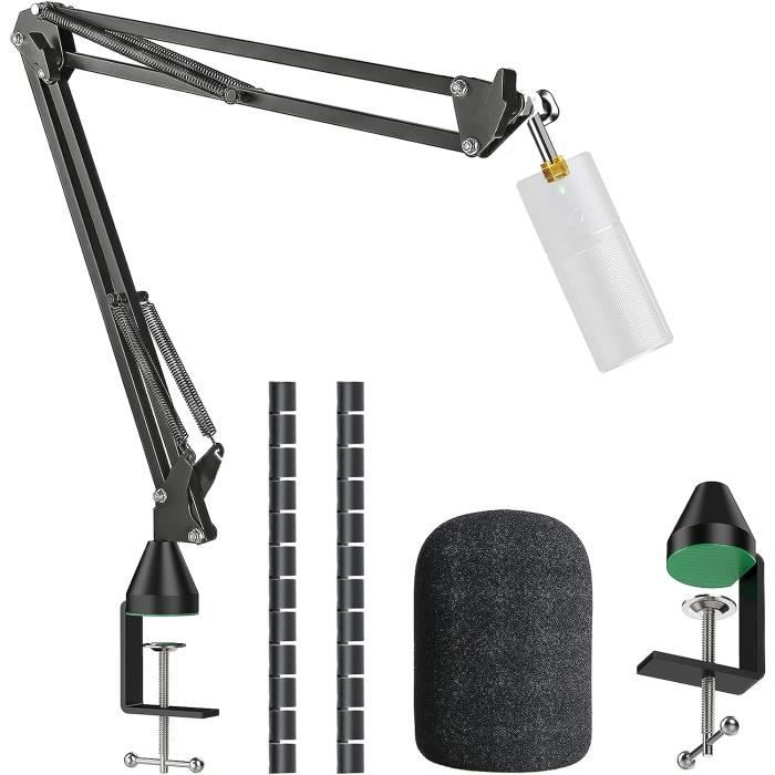 Support De Micro à Porter Autour Du Cou - Ajustable Et Confortable - Pour Chanteurs, Magiciens, Streamers - Réduit Les Vibrations Et Bruits De Vent