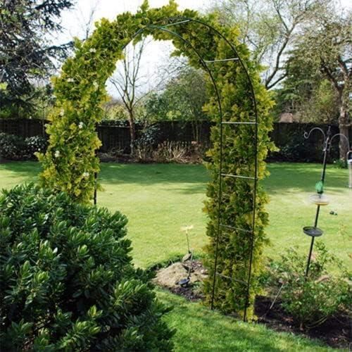 Arche de jardin 240x140x37cm Support pour plantes grimpantes Arche à  rosiers Tuteur Décoration extérieure - Cdiscount Jardin