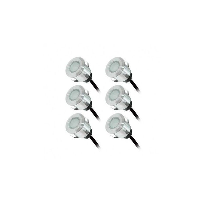 KIT SPOT LED TERRASSE 6x0,6W 12V 3000 K Cdiscount Maison