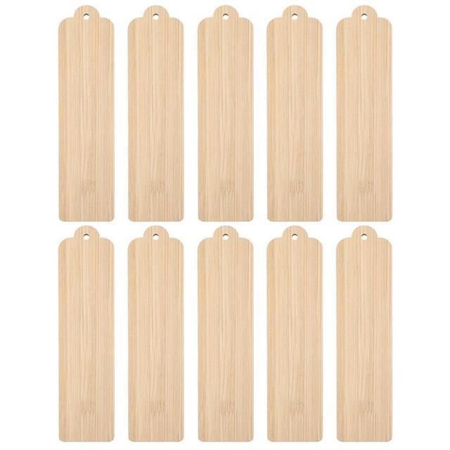 Marque-pages Égyptiens En Bois Baker Ross - Lot De 8 à Décorer, Rubans Inclus, 15.5cm