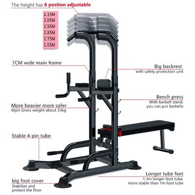 Barre Traction DH FitLife Power Tower Dip Station| Barre De Traction Barre Traction DH FitLife Power Tower Dip Station| Barre De Traction