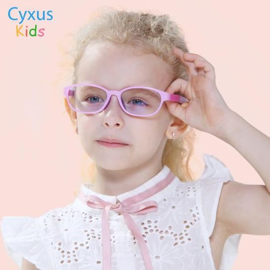 Cyxus filtre a lumiere bleue lunettes pour les enfants 7 14 ans protegent les yeux lentille transparente Anti Fatigue oculaire Cdiscount Bijouterie