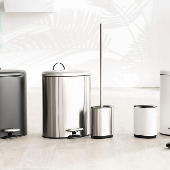 Poubelle Soft Close Métal 6l Siliflex Noir - 5five à Prix