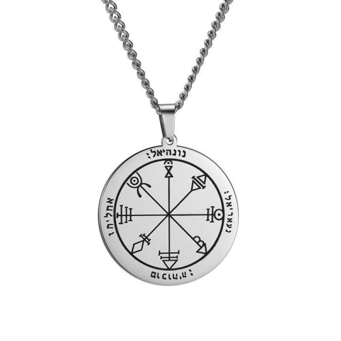Symbole Nordique Viking Solomon Rune Amulette Pendentif En Acier ...