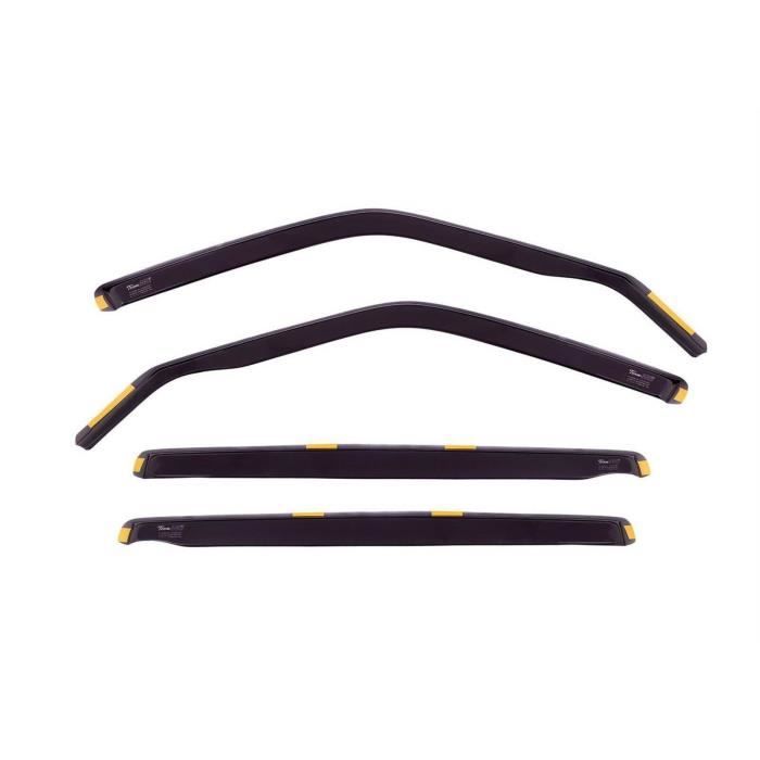 WALSER Déflecteurs De Vent Compatible Audi A4 B8 (08/2007-09/2016) & Avant (11/2007-12/2015) – Pare-Pluie Aérodynamique, 2 Pièces, Fixation Solide