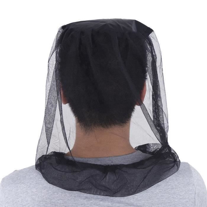 Lot De 5 Filets Anti-moustiques Pour Chapeau – Maille Fine 48x43 Cm, Sangle élastique – Vert, Léger (18g) – Idéal Rando, Camping, Pêche, Apiculture