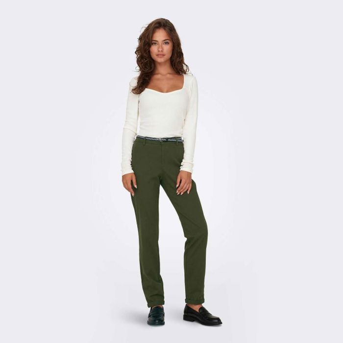 Pantalon chino 2025 femme taille basse