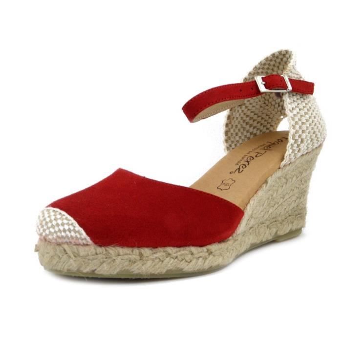 Espadrille femme rouge top