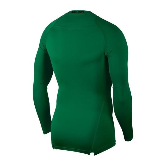 T shirt de compression NIKE Pro Top pour homme en vert Vert Cdiscount Sport