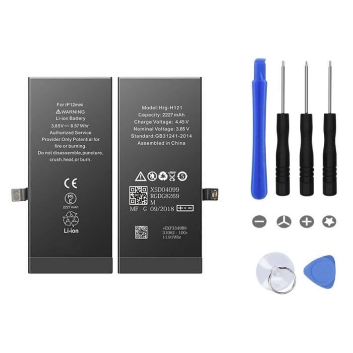 Batterie Neuve OuiSmart Pour IPhone 12 Mini - A2176 - Remplacement Avec Outils