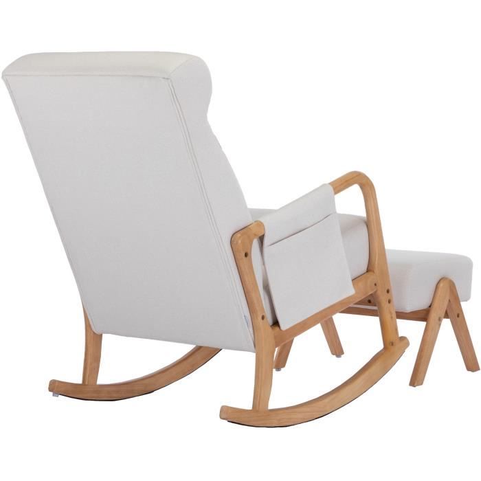 Chaise berçante Royal Rocker - Rocking Seats - fauteuil à bascule blanc