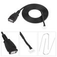 BOYOU Câble Adapteteur Audio, Autoradio Interface USB Câble pour Peugeot 307 308 407-2
