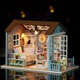 Maison de poupée DIY Jouet maison de poupée en bois miniature Jouet meuble-2