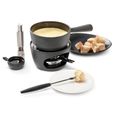 Stockli - service à fondue chocolat et fromage 1 fourchette noir-inox - 8569.80-2