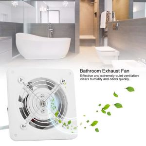 Ventilateur D'Extraction Murale 4 Pouces - 25W - Silencieux - Pour Salle De Bain, Cuisine Ou Garage - 200m³/H