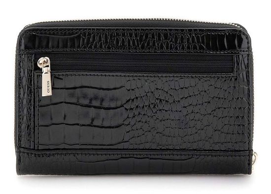 Portefeuille Trifold GUESS Taylor - Noir Simili Cuir - Avec Porte-chèques - Neuf Avec Étiquettes