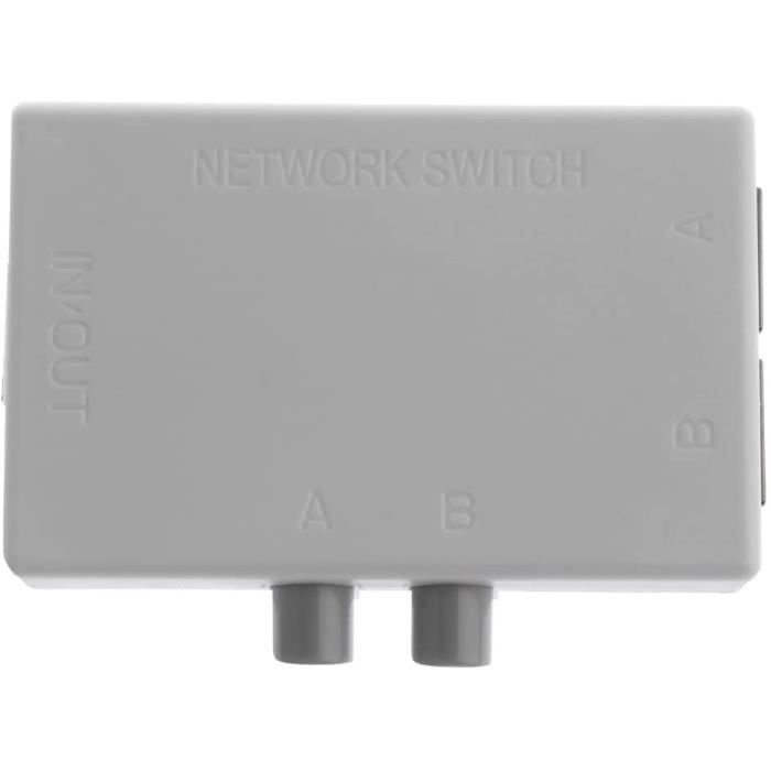 Mini 2 Port Réseau Commutateur Ethernet Réseau Box Switcher Adaptateur ...