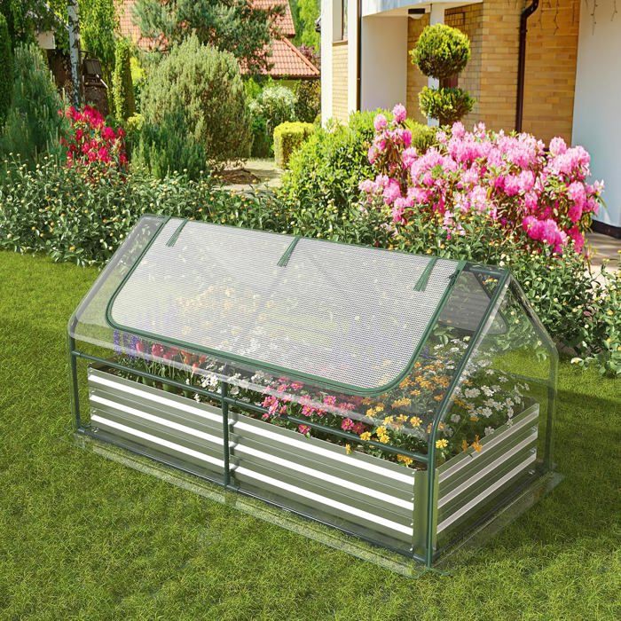 Serre De Jardin Ou De Balcon 3 Niveaux Avec Bâche PVC Transparente - 6