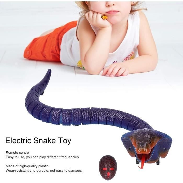 Perfeclan Jouet serpent RC réaliste, serpent à sonnette, jouet robotique,  faux serpent infrarouge, jouet effrayant, serpent télécommandé pour noël