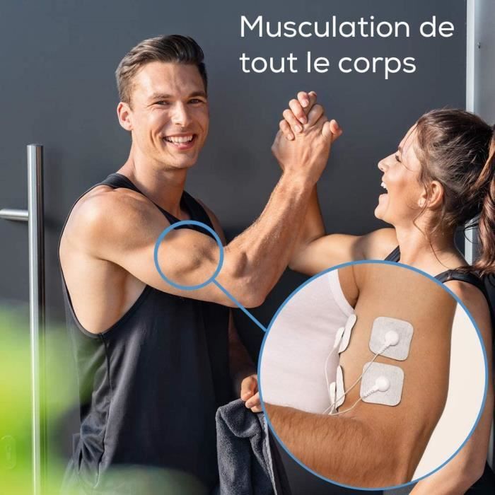 TERAPIO Électrostimulateur Musculaire TENS Anti Douleur 3-en-1