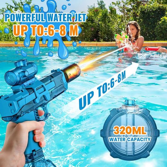 Pistolet à Eau Effet Feux D’Artifice 360° - Lot 4 Jouets D'Eau Extérieur Enfants 2025 Piscine Plage Jardin Été
