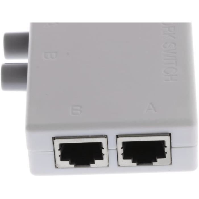Mini 2 Port Réseau Commutateur Ethernet Réseau Box Switcher Adaptateur ...