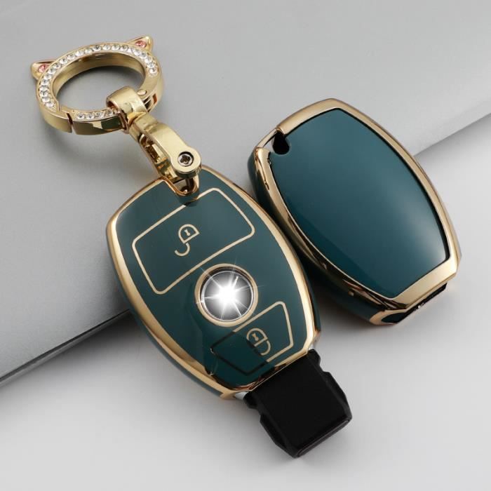Boîtier gris B3 - Coque de protection pour clé de voiture, 2 boutons, pour  Mercedes Benz classe A B R G GLK G