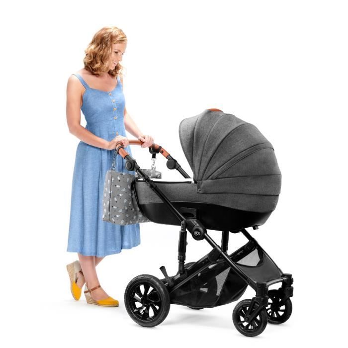 Kinderkraft Poussette PRIME 3 en 1 Multifonctions, Nacelle, Poussette Hamac,  Siège-Auto et accessoires, Gris - Cdiscount Puériculture & Eveil bébé